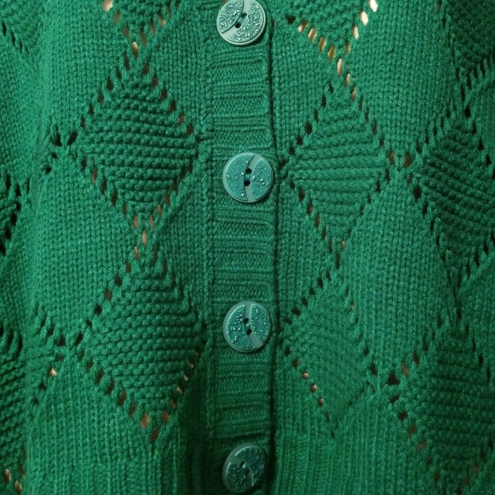 Chunky Oversized Hi Low Hem Knit Vintage 80s Style - Picture 4 of 6
